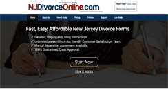 Desktop Screenshot of njdivorceonline.com